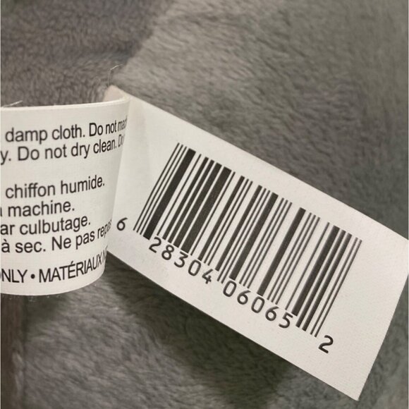 Nulife Matters Elephant Plush 13" Sitting Gray Striped T-Shirt Stuffed Animal - Picture 9 of 9